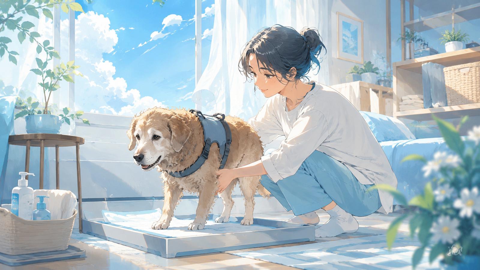 老犬忘記上廁所不是故意退步表現