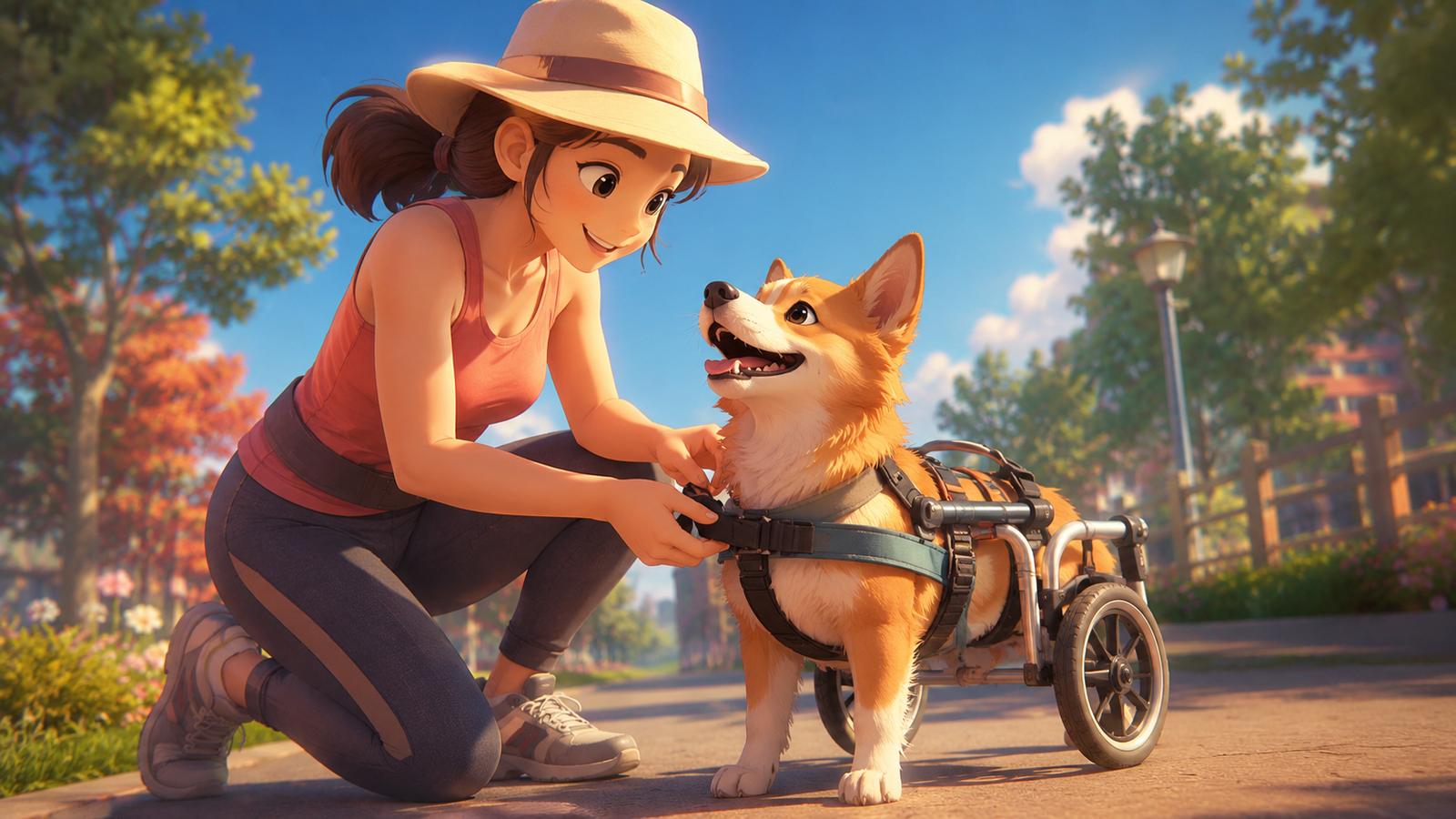 輪椅犬外出前務必先檢查身體受力點