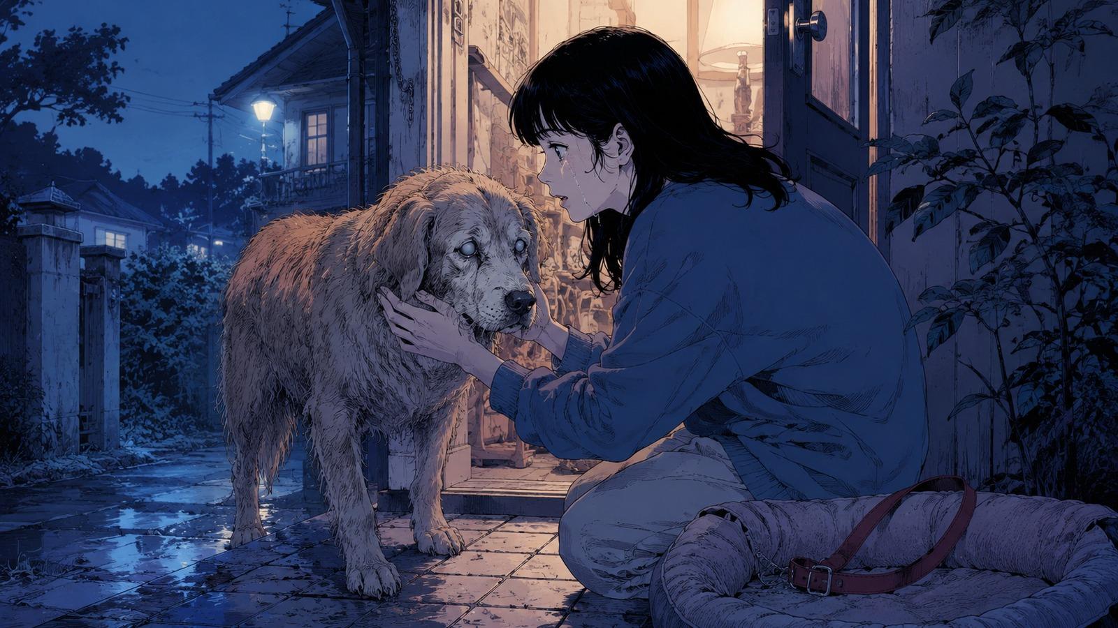失明老犬33天後返家